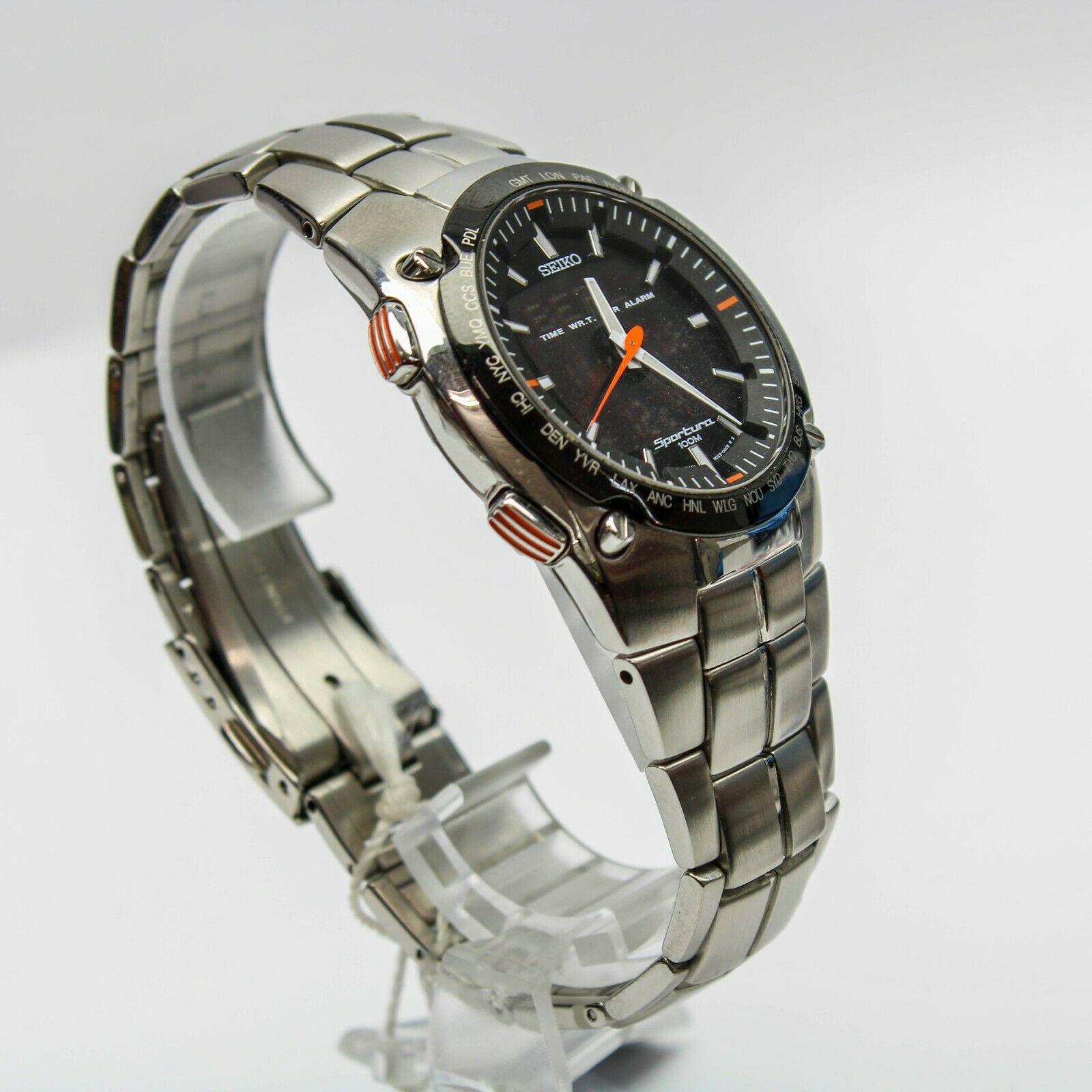 Seiko Sportura Herrenuhr Chronograph SNJ005P1 Weltuhr
