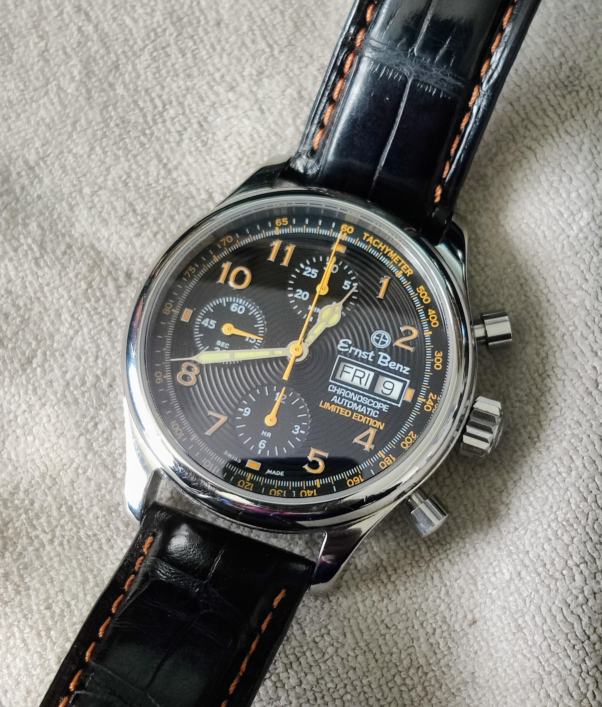 WTS Ernst Benz Chronoscope 40mm Mario Batali limited edition