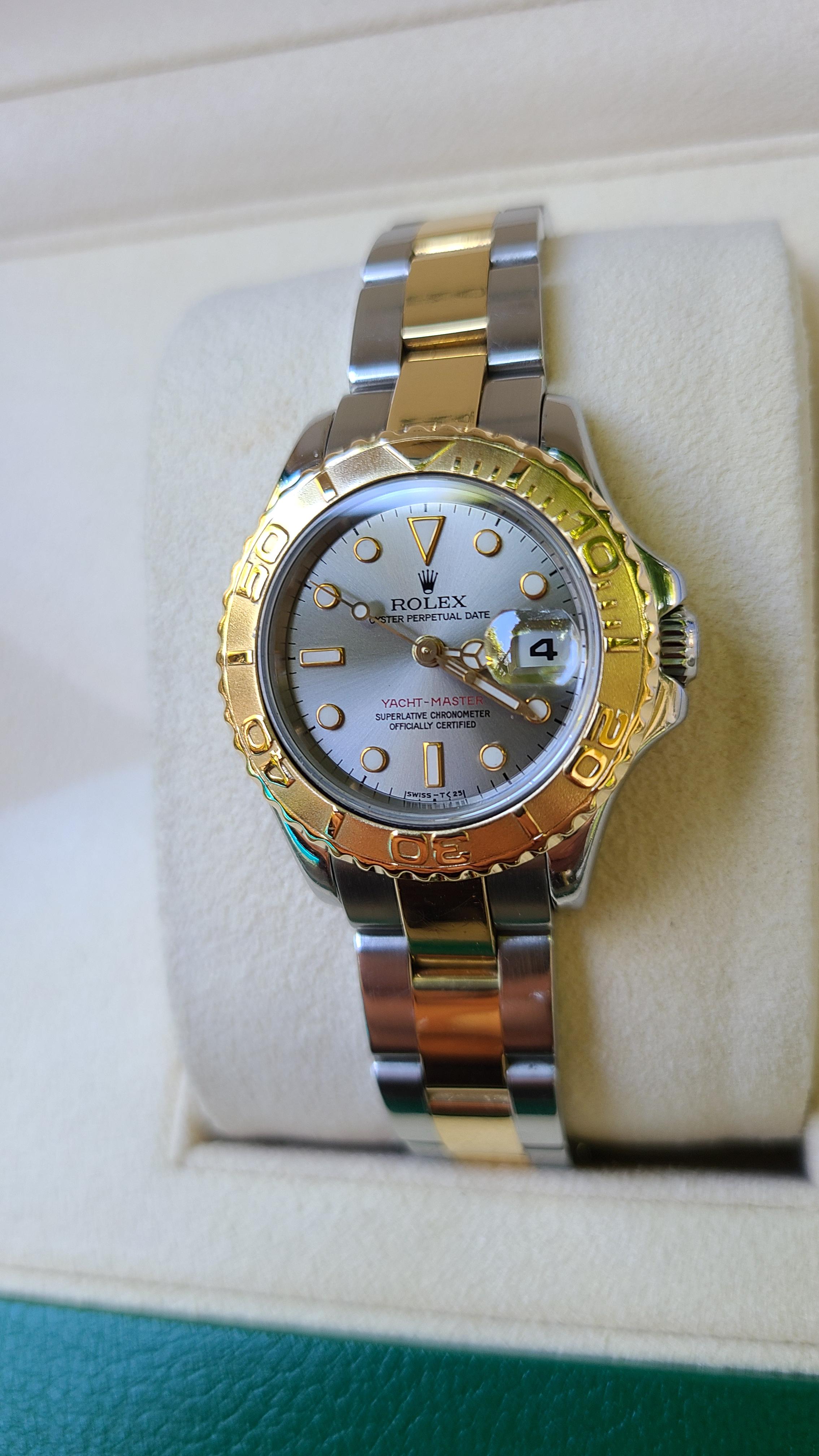 WTS Rolex Yacht Master Stainless Steel 18k Yellow Gold 29mm