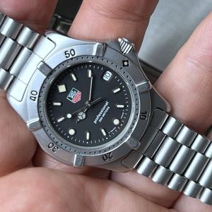 TAG HEUER Professional 200m WE1210-R Black Dial Bracelet Rotate