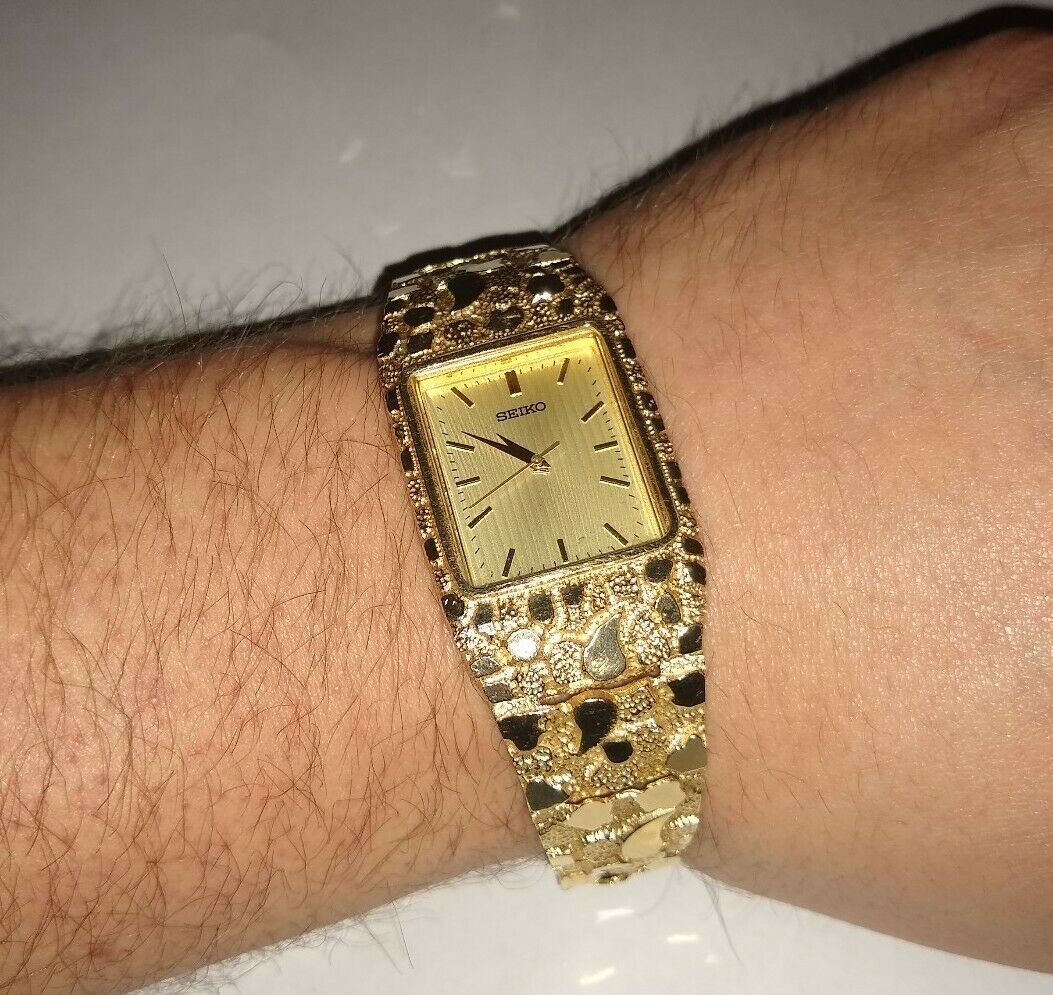 Golden discount nugget watch