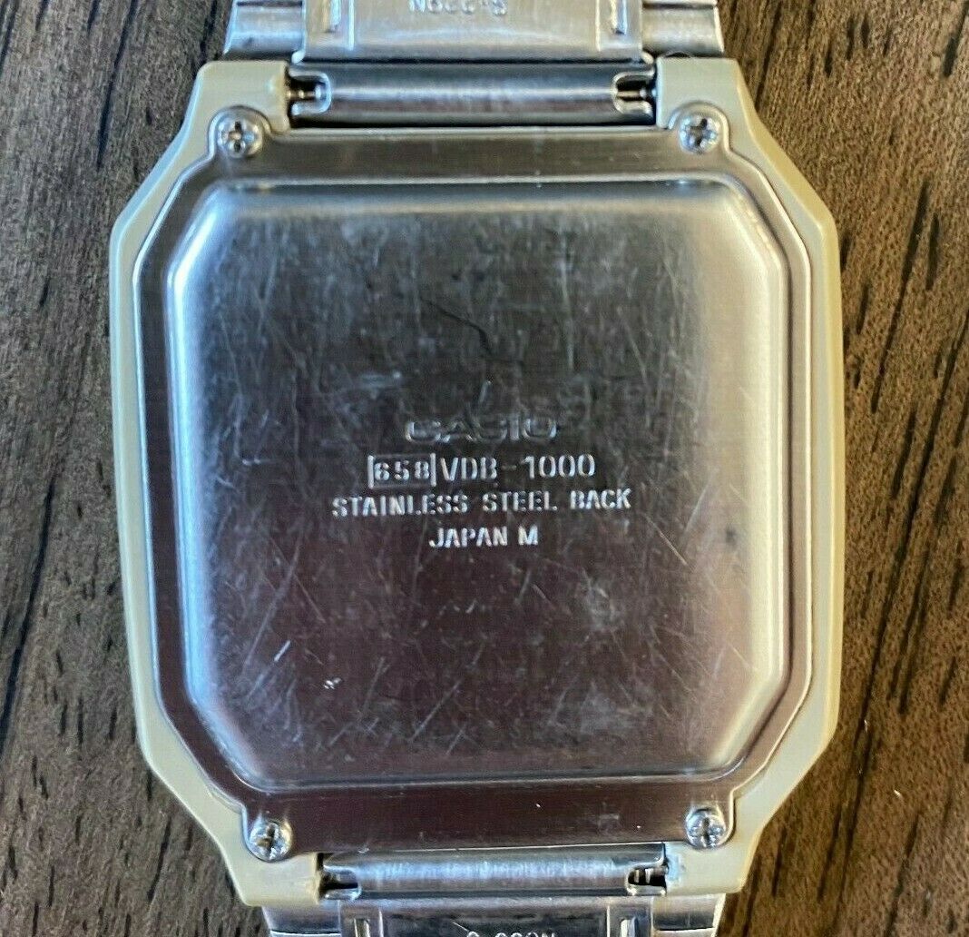 RARE Vintage 1991 Casio VDB-1000 Data Bank Touch Screen Watch