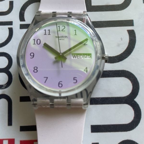 Swatch UltraRose GE714 Standard Gents 34mm Silicone | WatchCharts ...