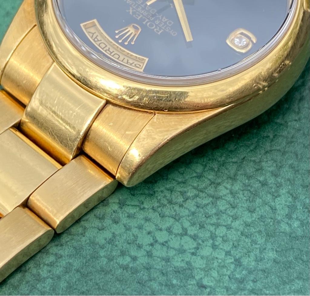 FS: Rolex 118208 Onyx Diamond Day-Date Complete Box & Papers