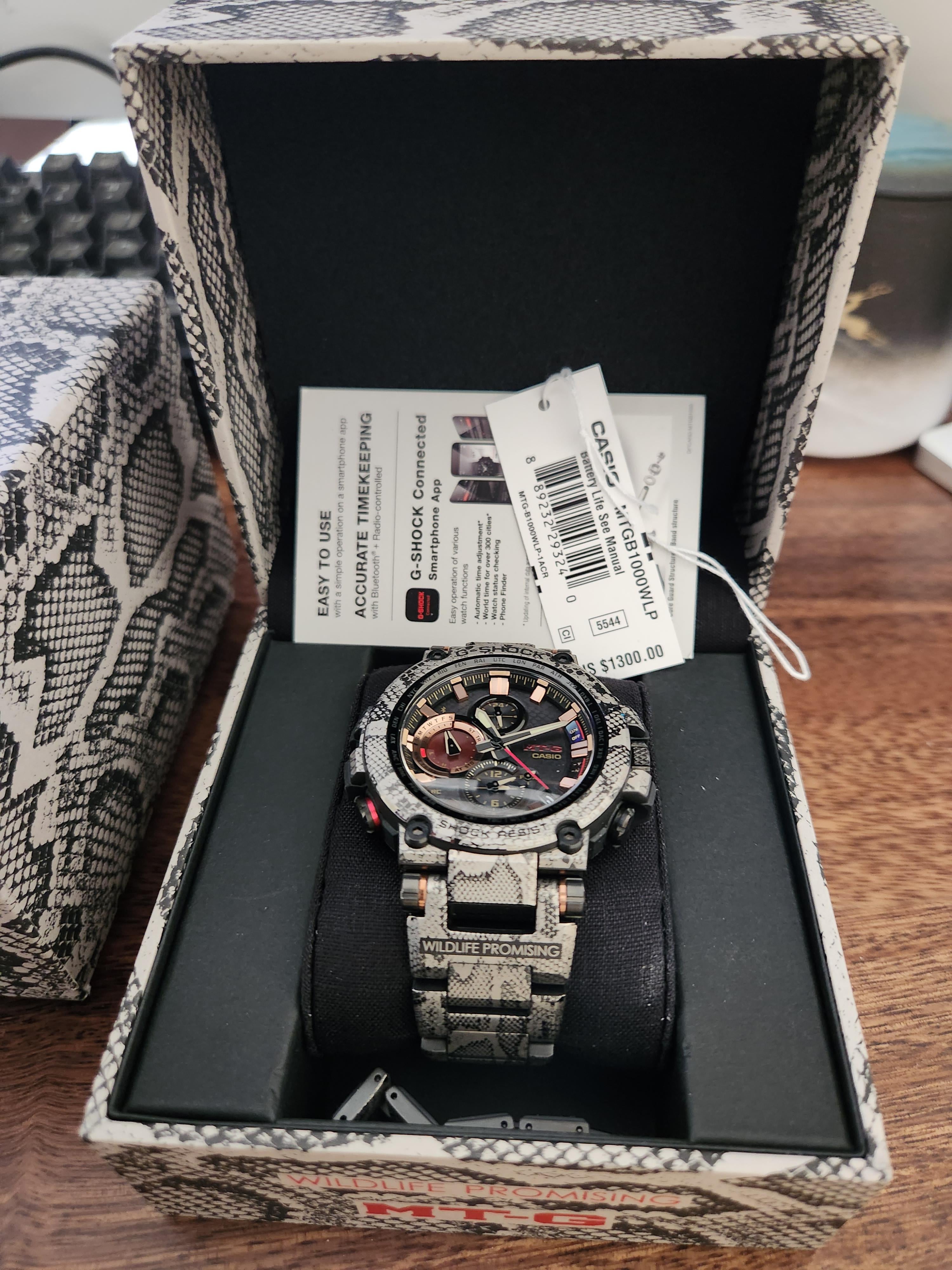 WTS] Casio G-Shock Limited MTG-B1000WLP-1AJR Wildlife Promising |  WatchCharts Marketplace