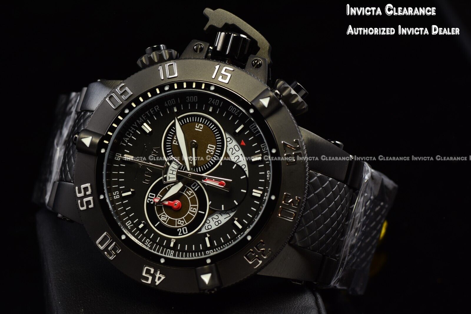 Invicta Subaqua Noma III Mens Quartz Black Dial Swiss Stainless