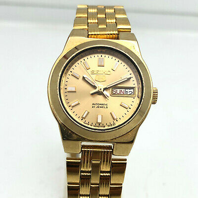 SEIKO5 自動巻き レディース腕時計 4207-00P0 SEIKO5 デイデイト