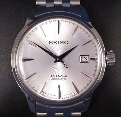 SEIKO SRPB77 Presage Cocktail Time 4R38 Automatic SILVER DIAL Men's ...