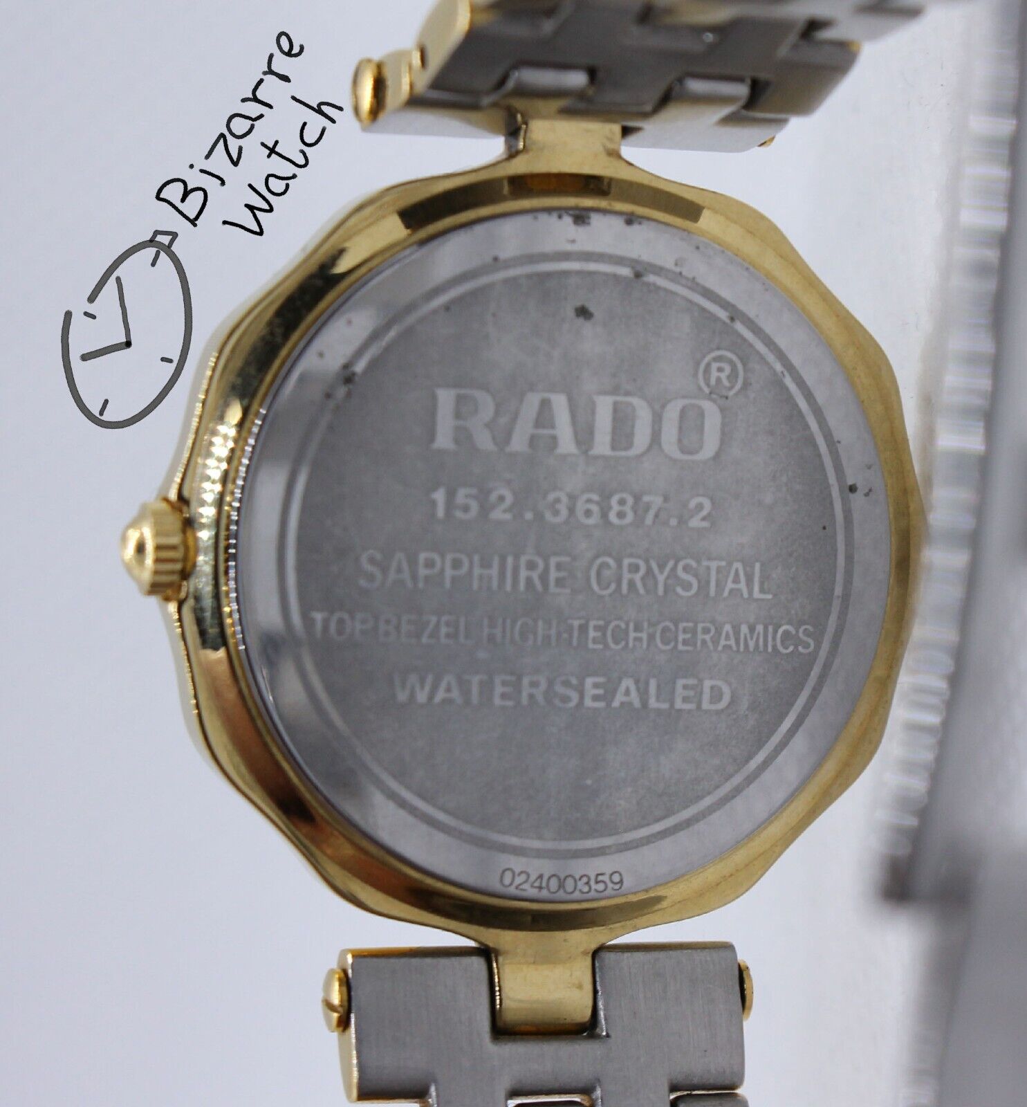 Rado Florence 152.3687.2 Ceramic Bezel 33mm Goldplated Watch New
