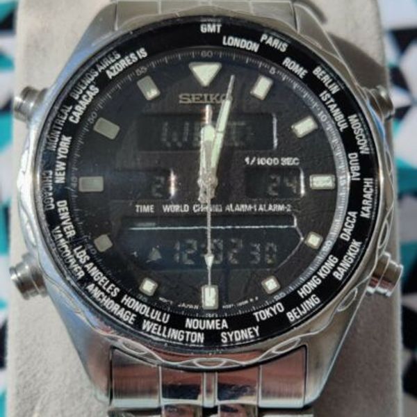 Seiko h021-7001 GMT Ana/Digi | WatchCharts Marketplace