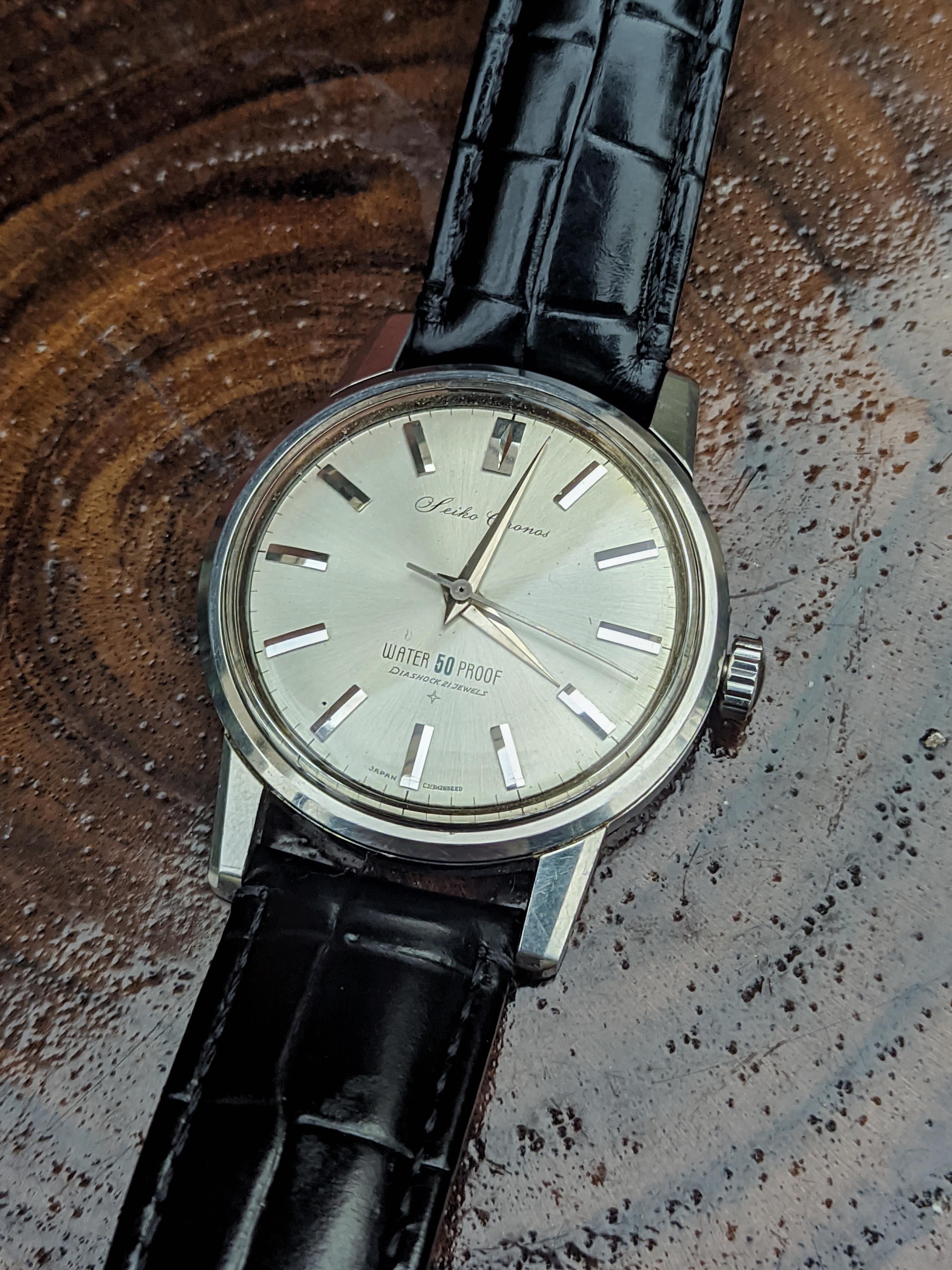 WTS] Seiko J13046 Cronos Water 50 Proof 1960's Dress Watch