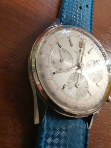 Zenith 136 H chronograph 1960 boîte acier étanche | WatchCharts