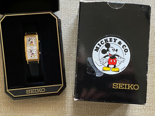 COPY - Seiko Dual Face Mickey & Minnie Mouse Watch The vintage Seiko Mickey Mouse Mechanical watch: A  main image 4