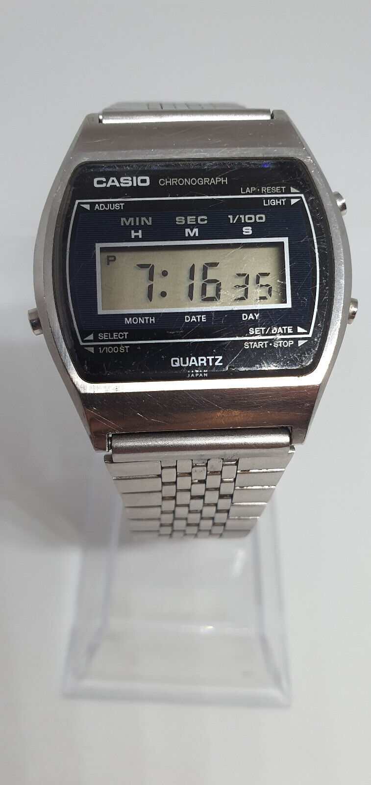 CASIO 60QS-20 1970's RARE VINTAGE DIGITAL MEN'S JAPAN WATCH