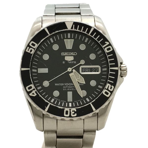 [Used] SEIKO Automatic watch / Analog / Stainless steel / Black ...