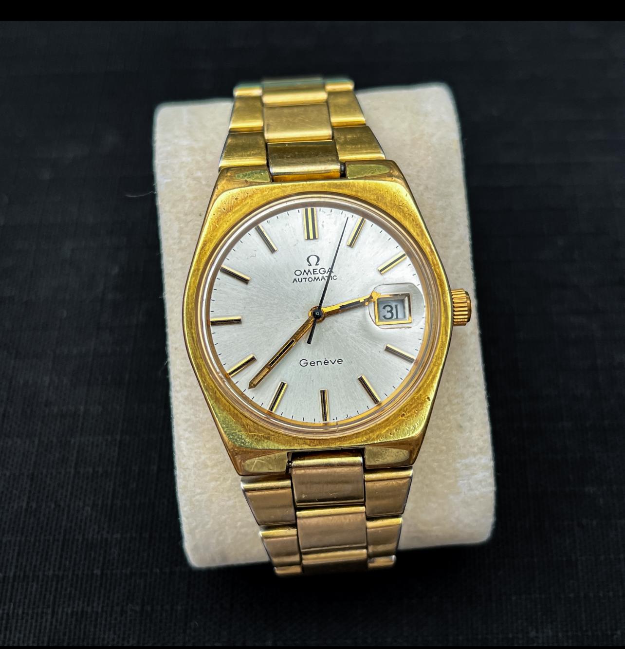 FS: Omega Geneve Date Gold 166.099 Cream Dial 36mm Automatic