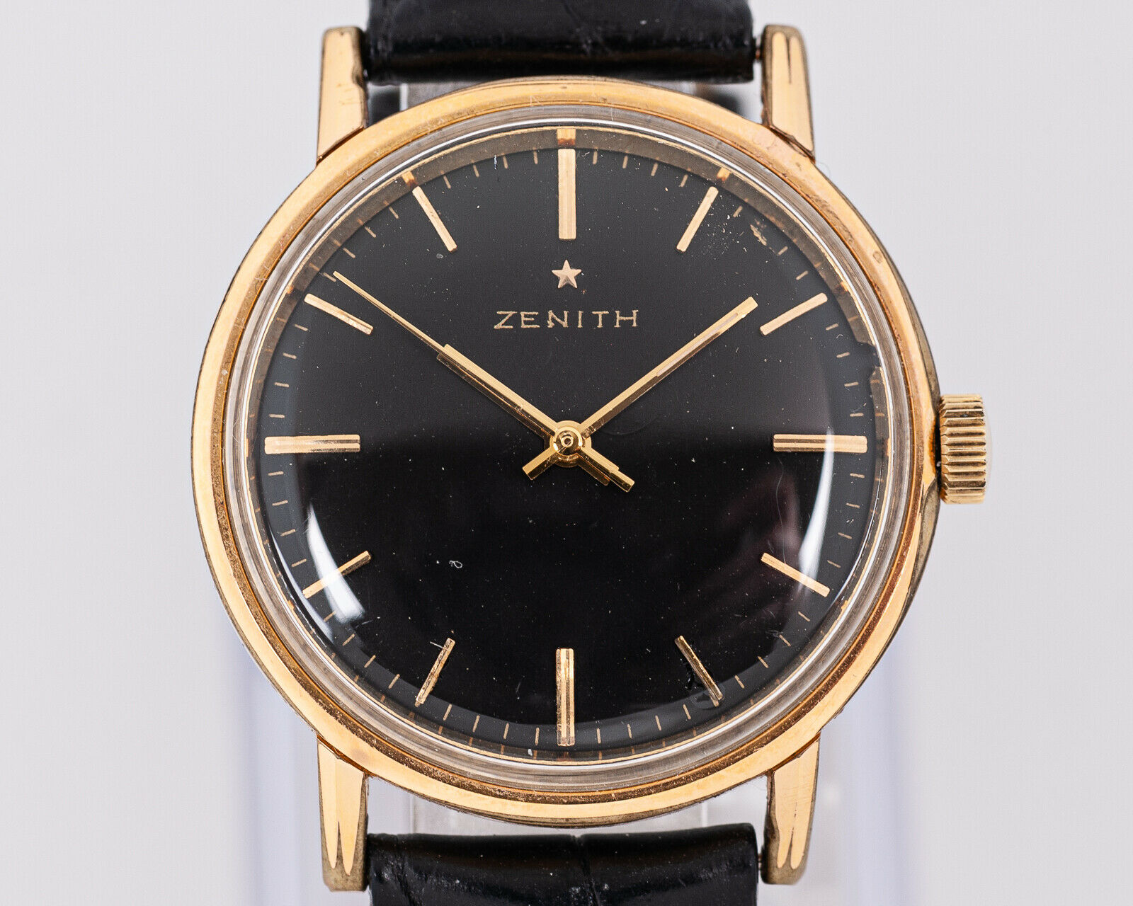 Montre Vintage Zenith 2532c - Cadran Or, Acier, Suisse, Pour Pièces Ou Restauration (bras Cassé)
