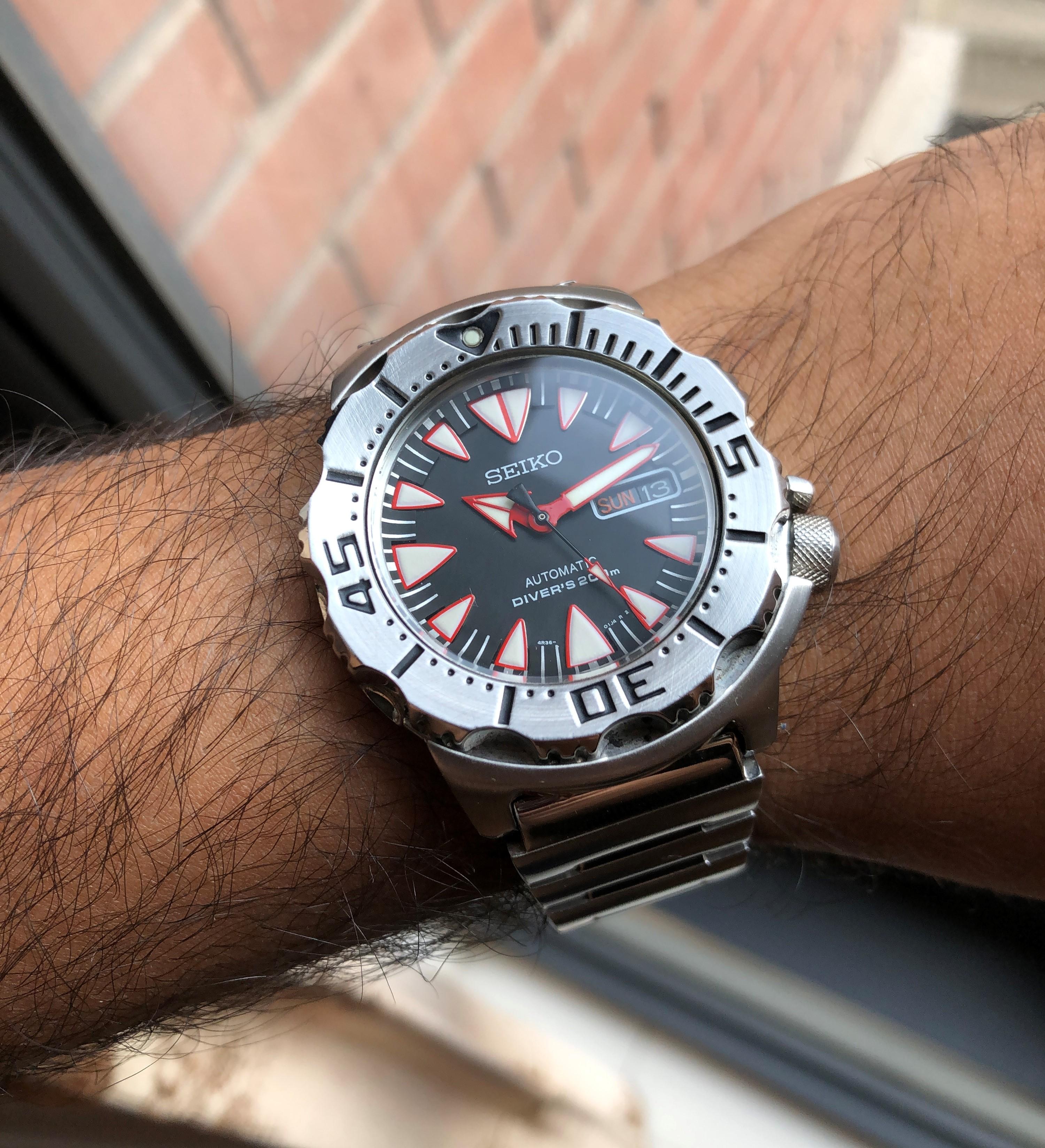 FS Seiko Monster Dracula SRP313K1 Automatic Rare Dive Watch