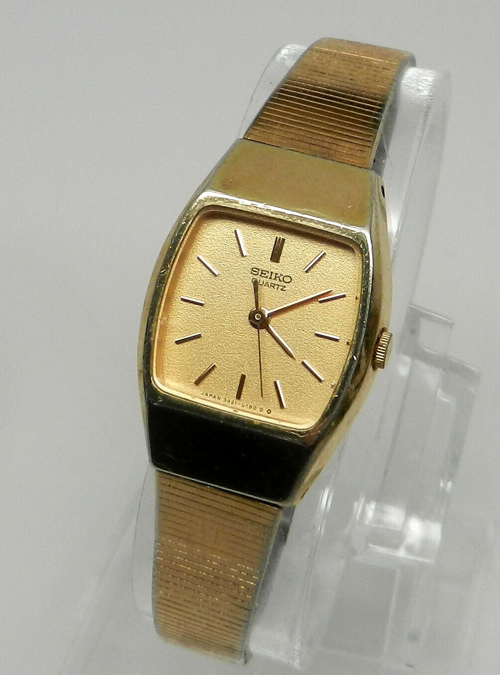 Women's Ladies Small Petite Classic Japan Seiko 3421-5090 Gold Tone Wrist  Watch | WatchCharts