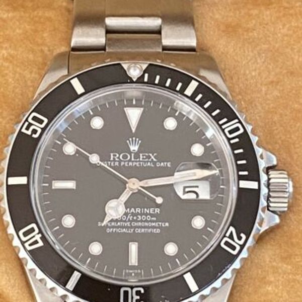 1998 Men's Rolex Submariner 16610 Stainless Steel Rare “Swiss Only ...