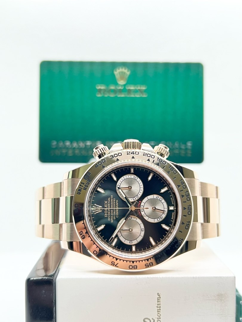 Brand New Rolex Oyster Daytona 126505 Black Dial Automatic Yellow Gold ...