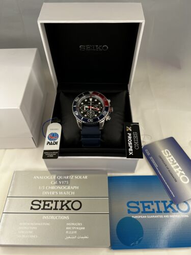 Seiko Prospex PADI Solar Chronograph Diver's Watch (Boxed Seiko Prospex PADI Solar Chronograph Diver's Watch (Boxed