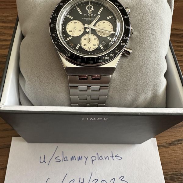 [WTS] Timex Q Chronograph reverse panda (on bracelet) | WatchCharts