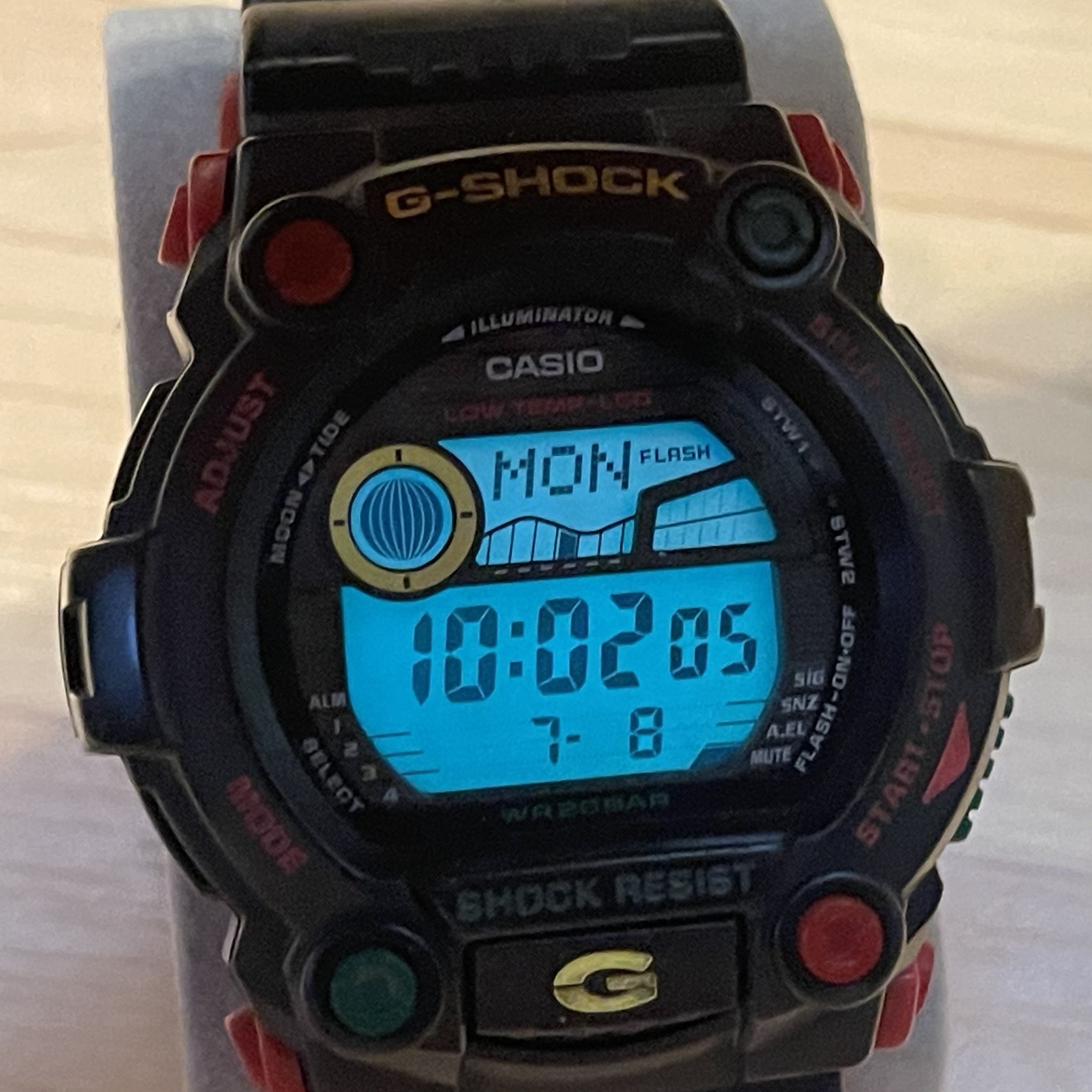 WTS] Casio G-Shock G-7900RF-1 Jamaica Rasta Tide Moon Graph