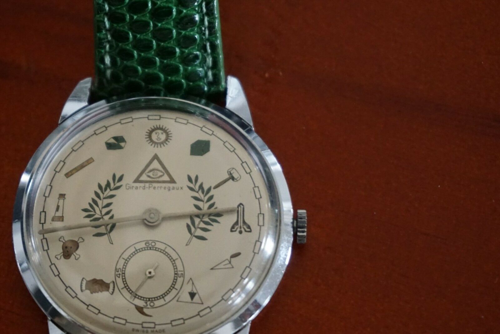 Girard Perregaux Free Mason Masonic Symbols Mechanical Watch