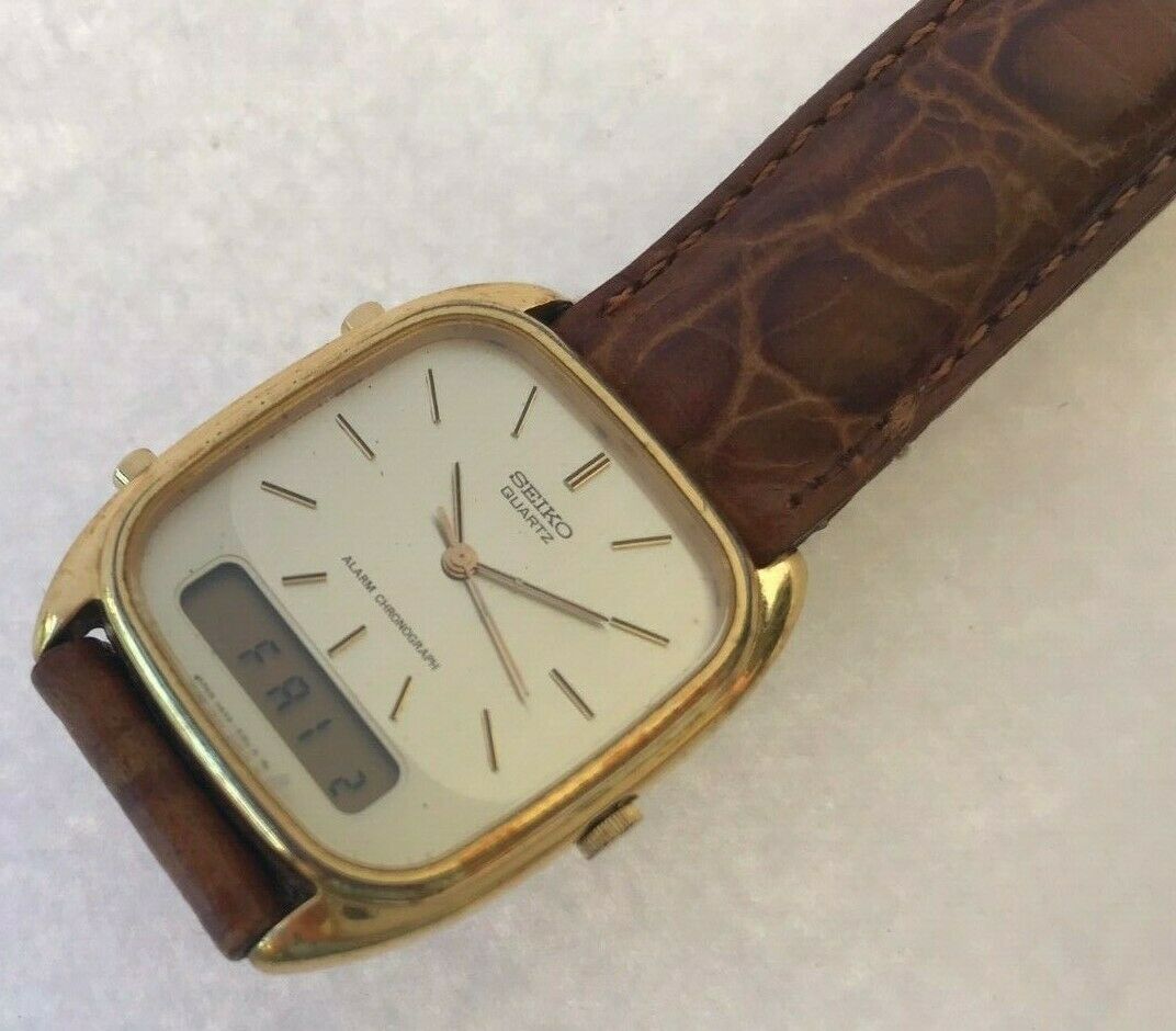 Vintage Seiko Quartz Alarm Chronograph mens watch, # H449-5109 | WatchCharts