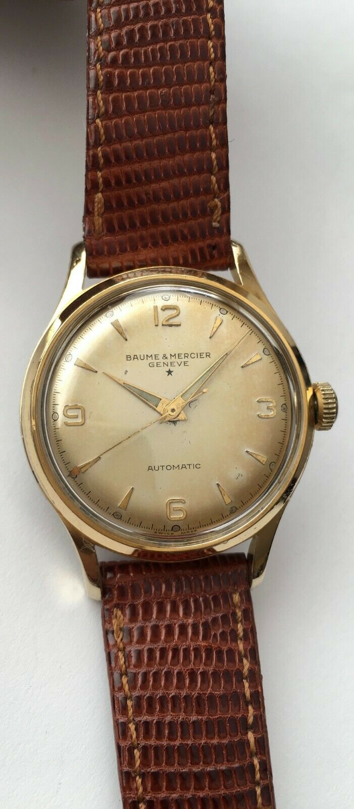 Vintage Baume Mercier Geneve Watch Automatic Incabloc