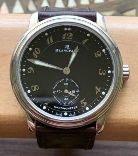 Blancpain 7002 Leman Chronometer Black Dial 36mm WatchCharts