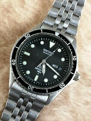 Vintage! SEIKO SQ DIVERS 150M 5Y23-606A BLACK Dial QUARTZ 36mm