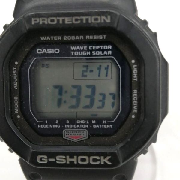 Casio G-Shock GW-5600J Tough Solar Wave Ceptor Black Watch From Japan ...