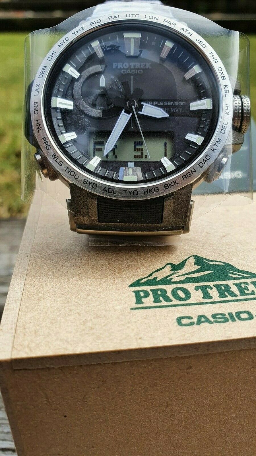 Casio Pro Trek Prw 60t 7aer Titanium Solar Watchcharts