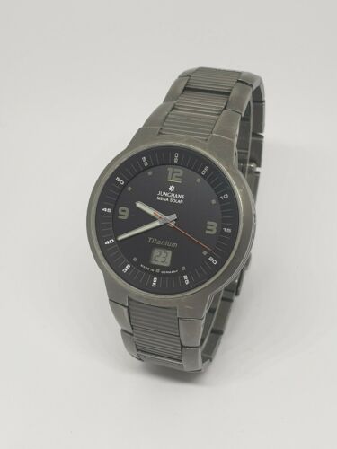 Junghans Mega Titanium W615 Funkuhr Solar Uhr 034 2301.44