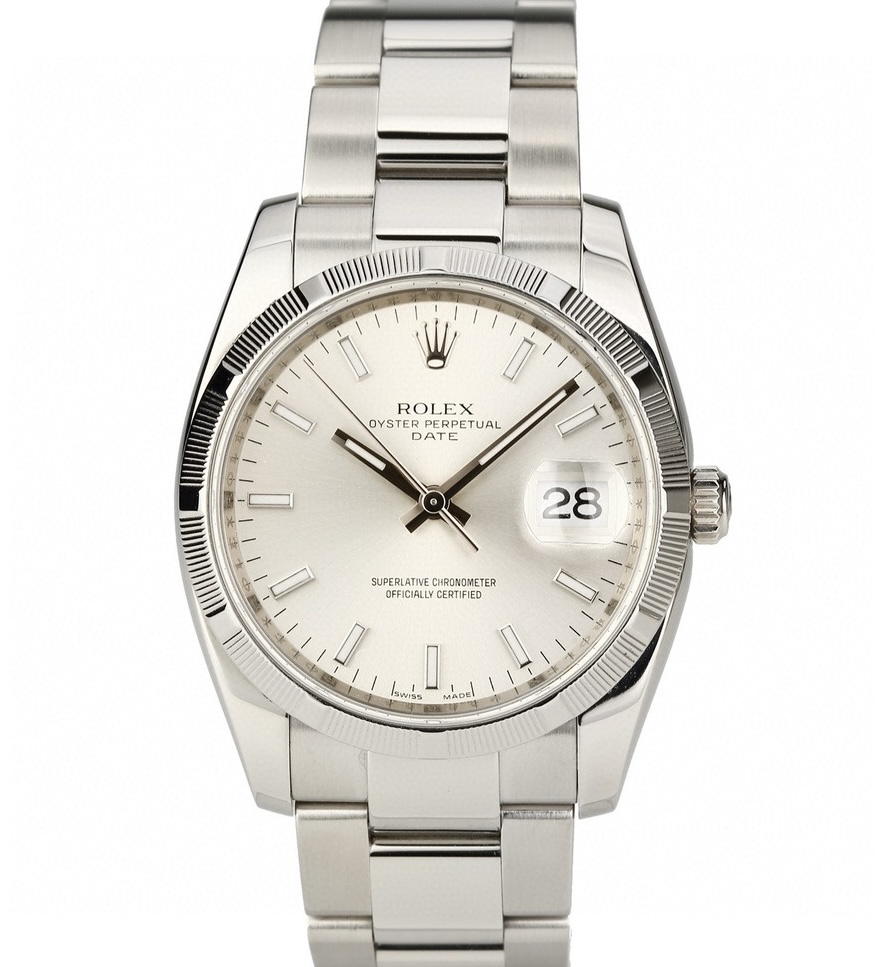 Rolex Oyster Perpetual Date Silver Dial 115210 WatchCharts