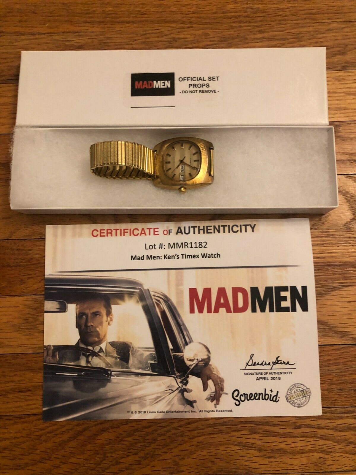 Authentic Mad Men Prop Ken Cosgrove Watch Timex Production used