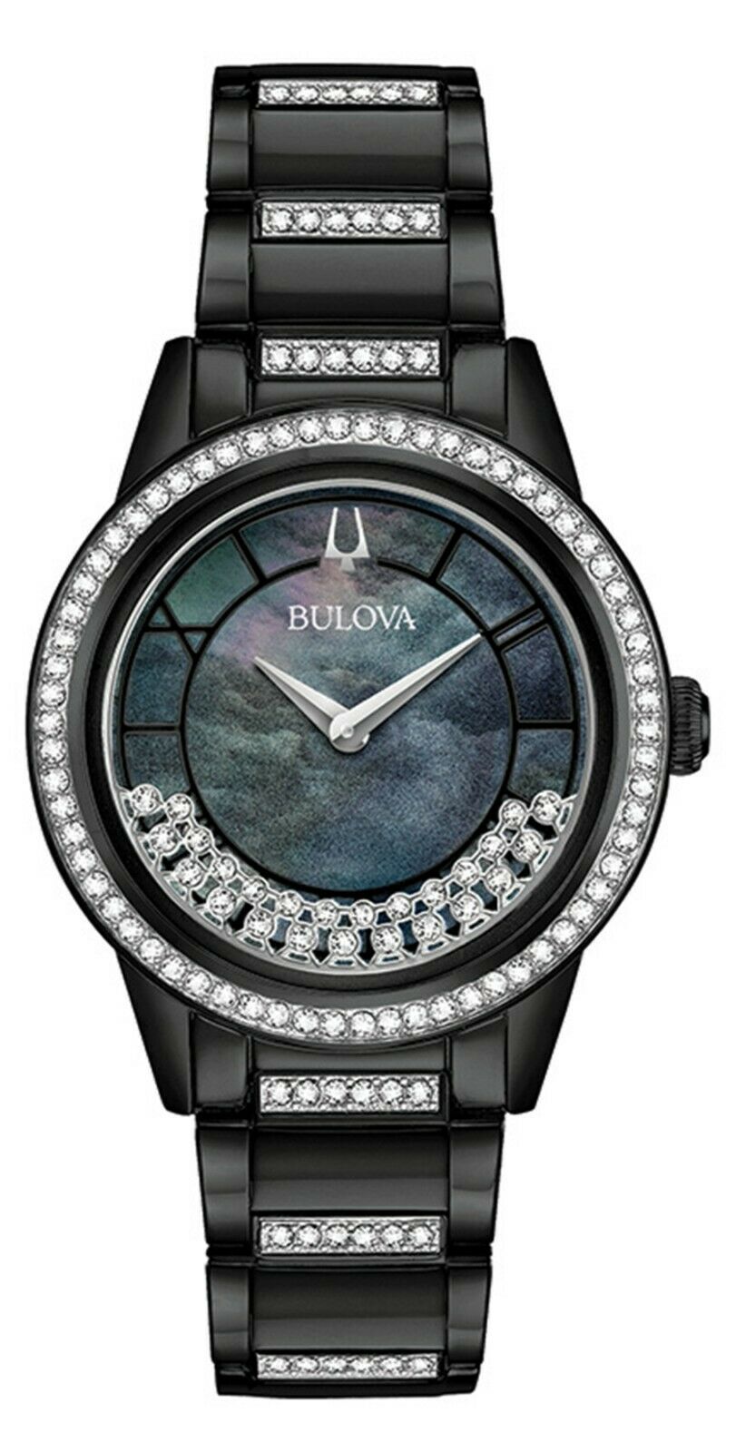 Bulova turnstyle discount crystal accent watch