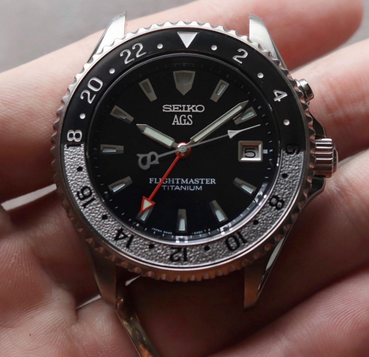 WTS] 1997 Seiko AGS / Flightmaster GMT / Unbelievable Condition ( Stickered  / Serviced / Fresh Capacitor ) 1180USD | WatchCharts