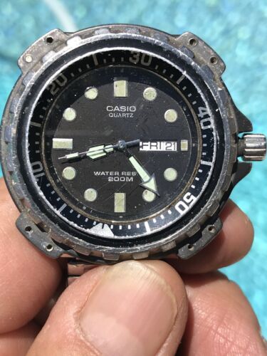 Rare Casio Md 703 Mod 394 Diver 200m Men's Watch