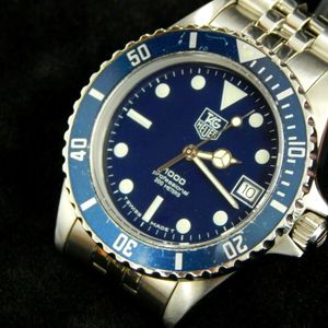 WTS]TAG Heuer Vintage Professional 1000 Diving Watch Blue 980.613N