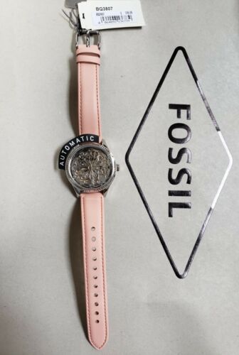 Fossil Rye Automatic Pink Leather Watch BQ3807 | WatchCharts