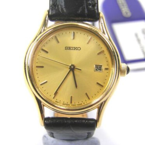 Ladies Seiko 7N82-6E80 gold tone stainless steel quartz dress wrist watch |  WatchCharts