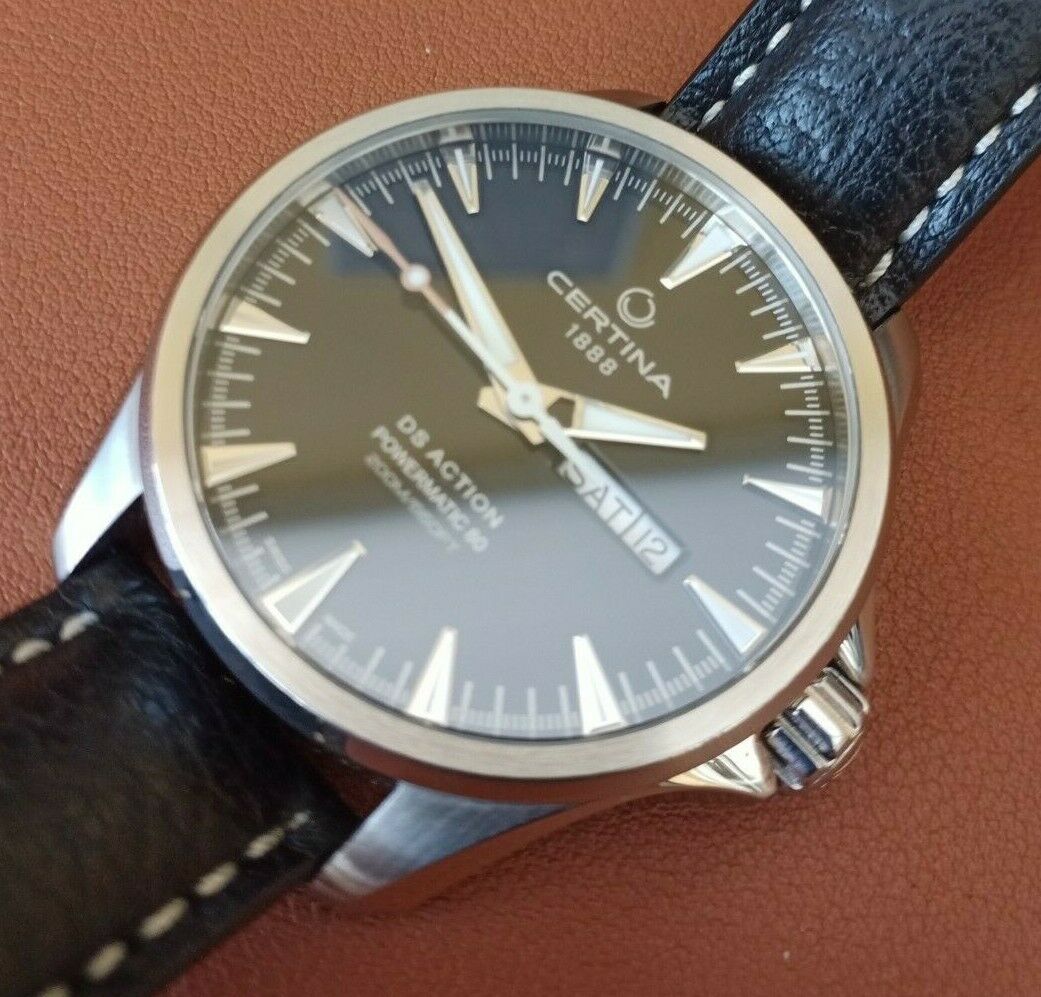 Certina Orologio Da Uomo DS Action C032.430.11.051.00 – Automatico, Cassa 41 Mm In Acciaio, Vetro Zaffiro, Impermeabile 200m, Fondello Trasparente