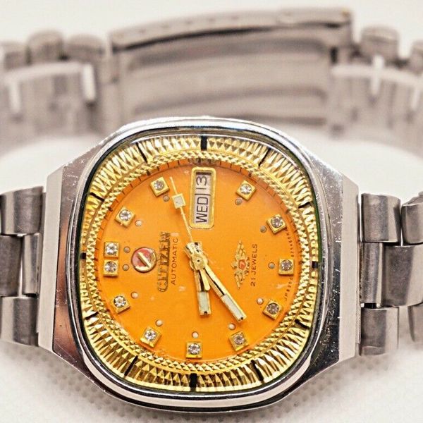 Vintage Rare Old Japan Automatic Watch Citizen (71-2176) CN-4W-S