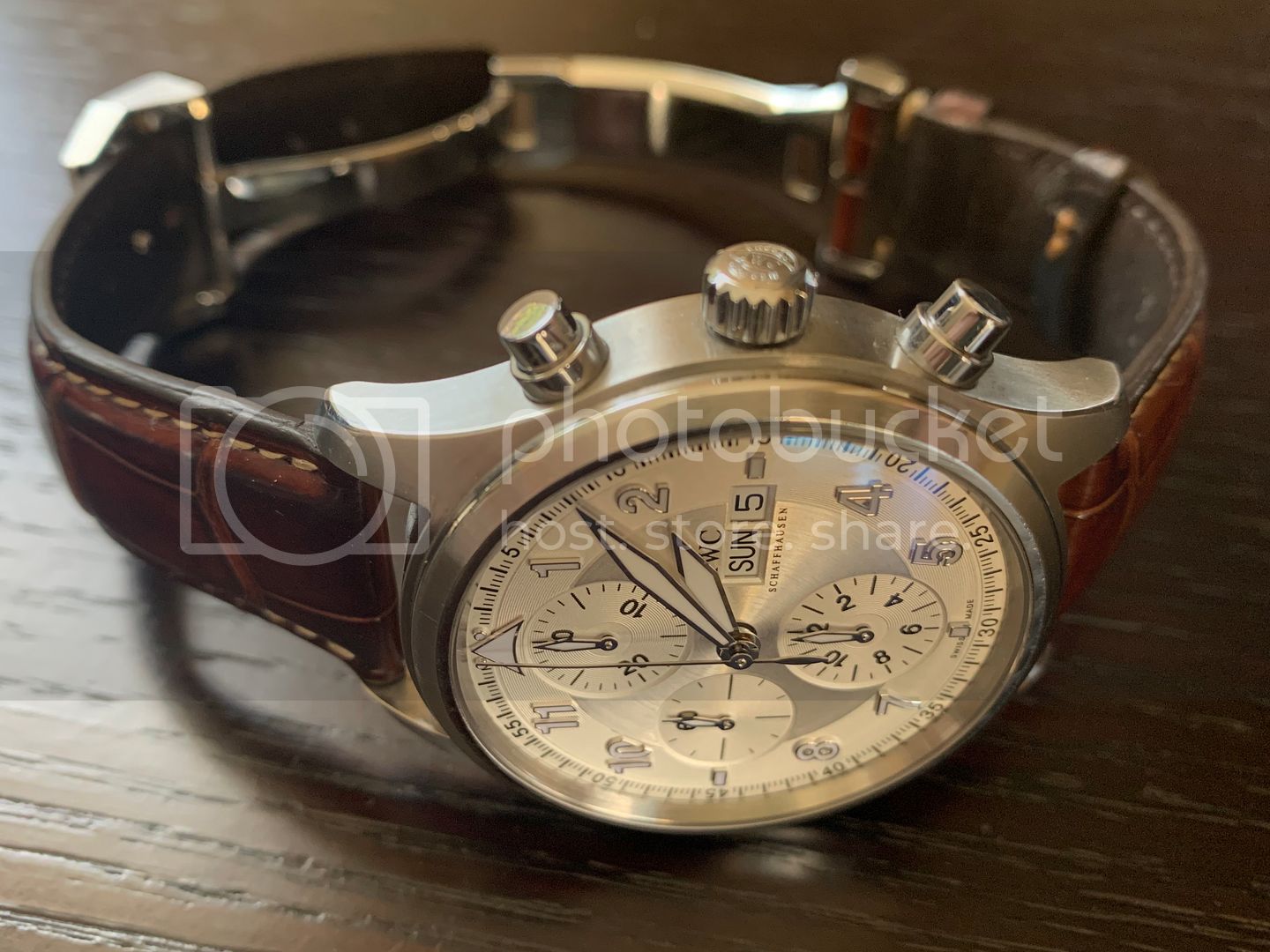 FS IWC Spitfire Chronograph 371702 Silver Dial Reduced