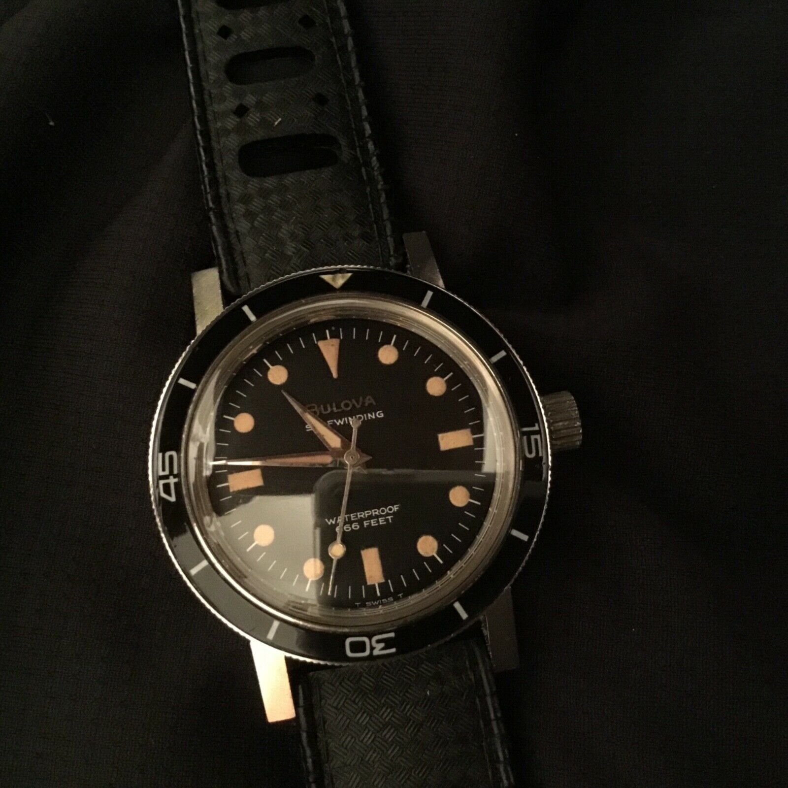 bulova divers watch vintage