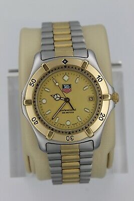 Tag Heuer 2000 Professional WE1120 Watch Mens Gold 964.006 WK1120