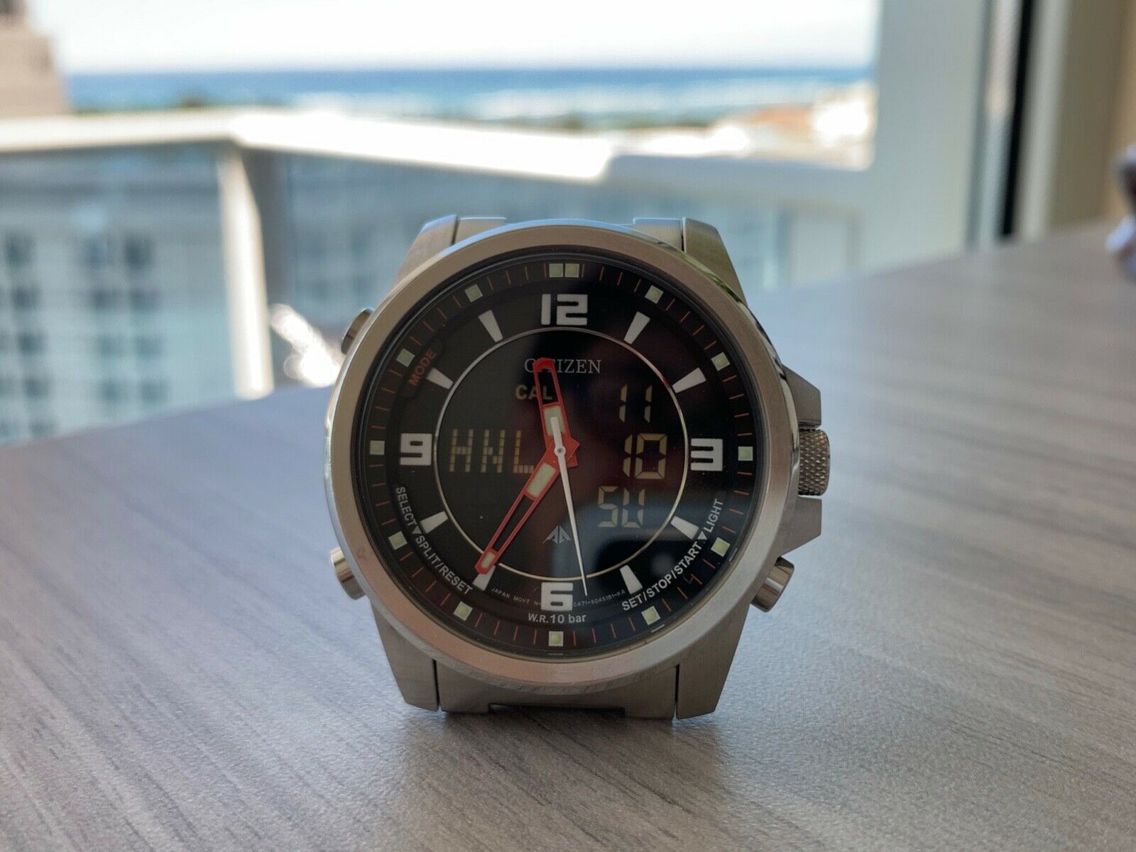 Montre Citizen Promaster C471 Worldtime Football Timer - Rare, Occasion, Analogique-digitale